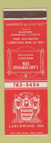 Matchbook Cover - Larchwood Inn Wakefield RI
