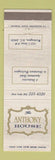 Matchbook Cover - Anthony House Washington DC WEAR