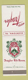 Matchbook Cover - Hotel Traylor Allentown PA Rib Room
