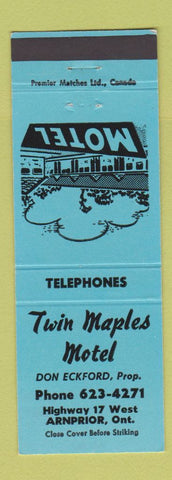 Matchbook Cover - Twin Maples Motel Arnprior ON