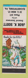 Matchbook Cover - Jack Scott Insurance Elizabethtown PA hillbilly