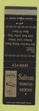 Matchbook Cover - Salinas Towne House Hotel CA WEAR