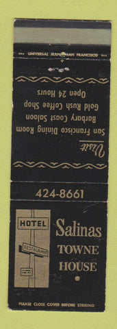 Matchbook Cover - Salinas Towne House Hotel CA WEAR