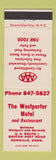 Matchbook Cover - Westport Motel Restaurant Norwalk CT