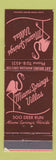 Matchbook Cover - Miami Springs Villas FL flamingo