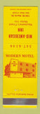 Matchbook Cover - Mid American Inn Waukesha WI