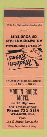 Matchbook Cover - Moulin Rouge Motel Welland ON