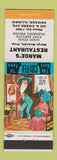 Matchbook Cover - Marge's Restaurant Chicago IL hillbilly