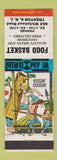 Matchbook Cover - Food Basket Grocery Trenton NJ hillbilly