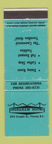 Matchbook Cover - Ingraham Hotel Victoria BC WEAR