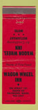 Matchbook Cover - Wagon Wheel Inn Motel Restaurant Raymond WA