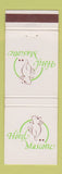 Matchbook Cover - Hotel Mascotte Vannes Malo Nantes France