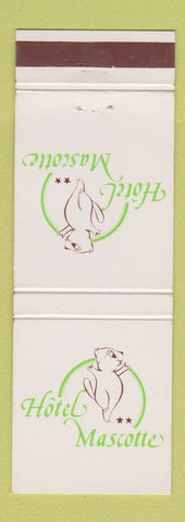 Matchbook Cover - Hotel Mascotte Vannes Malo Nantes France