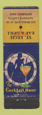 Matchbook Cover - St Regis Bar Grill Washington DC WORN