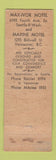 Matchbook Cover - Maxi Ivor Motel Seattle WA Maxine Motel Vancouver BC