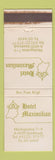 Matchbook Cover - Hotel Maximilian Innsbruck Austria WEAR