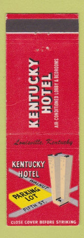 Matchbook Cover - Kentucky Hotel Louisville KY