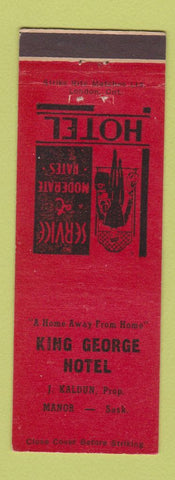Matchbook Cover - King George Hotel Manor SK