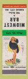 Matchbook Cover - Midwest Bar Kansas City MO pinup WEAR