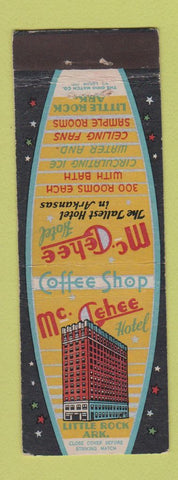 Matchbook Cover - McGehee Hotel Little Rock AR