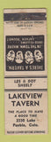 Matchbook Cover - Lakeview Tavern Pueblo Colorado WEAR