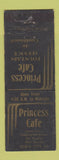 Matchbook Cover - Princess Cafe Iowa City IA WORN