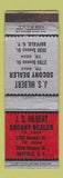 Matchbook Cover - JS Hilbert Socony oil gas Buffalo NY