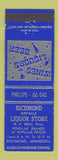 Matchbook Cover - Richmond Liquor Store Richmond MN Phillips 66 oil gas