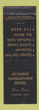 Matchbook Cover - Hyannis Harborview Motel Hyannis MA WEAR