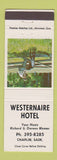 Matchbook Cover - Westernaire Hotel Chaplin SK