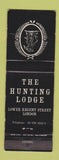 Matchbook Cover - Hunting Lodge London UK England