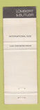 Matchbook Cover - Hunting Lodge London UK England
