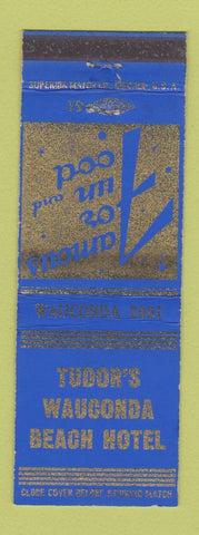Matchbook Cover - Tudor's Wauconda Beach Hotel IL
