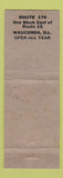 Matchbook Cover - Tudor's Wauconda Beach Hotel IL