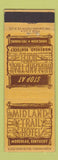 Matchbook Cover - Midland Trail Hotel Morehead KY