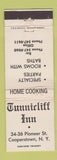 Matchbook Cover - Tunnicliff Inn Cooperstown NY