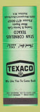 Matchbook Cover - Stan Cornelius Texaco oil gas Halifax NS