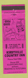 Matchbook Cover - Kirbyville Country Inn PA PINK