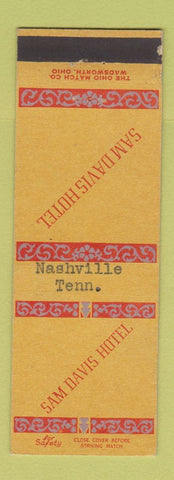 Matchbook Cover - Sam Davis Hotel Nashville TN