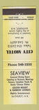 Matchbook Cover - City Motel Seview Restaurant Bathurst NB