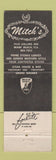 Matchbook Cover - Mitch's Steak House Miami Beach FL
