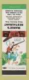 Matchbook Cover - Marge's Restaurant Chicago IL hillbilly