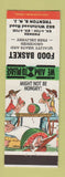 Matchbook Cover - Food Basket Grocery Trenton NJ hillbilly