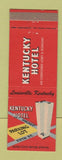 Matchbook Cover - Kentucky Hotel Louisville KY