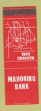 Matchbook Cover - Mahoning Bank OH