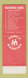 Matchbook Cover - Mahoning Bank OH