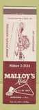 Matchbook Cover - Malloy's Motel Marianna FL