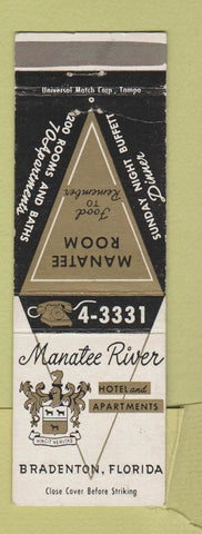 Matchbook Cover - Manatee River Hotel Bradenton FL WEAR