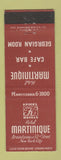 Matchbook Cover - Hotel Martinique New York City Georgian Room