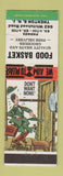 Matchbook Cover - Food Basket Grocery Trenton NJ hillbilly
